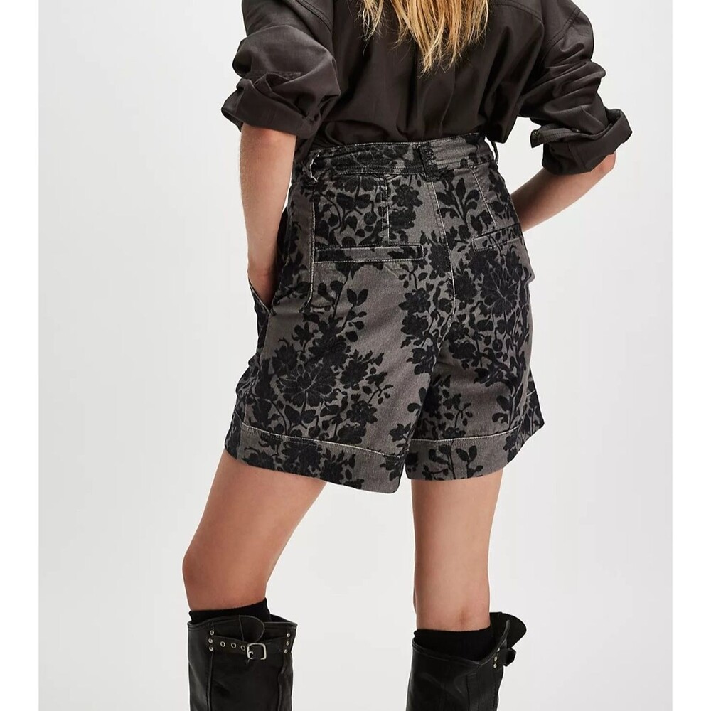 Free People We The Free Rock Romance Printed Shorts Floral Trendy M 288603 - Picture 4 of 9
